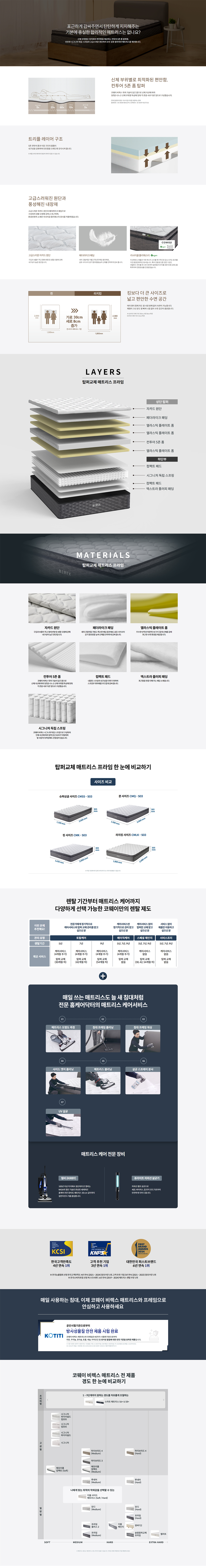 BEREX 프라임 매트리스 제품 이미지